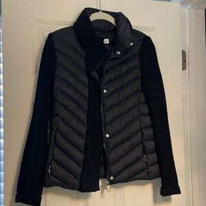 Women's Black Quilted Jacket by Calvin Klein